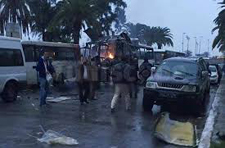 튀니지, 대통령 경호요원 탑승버스 폭탄테러